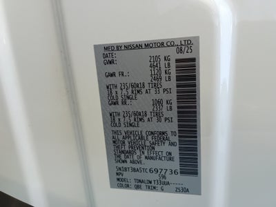 2026 Nissan Rogue SV