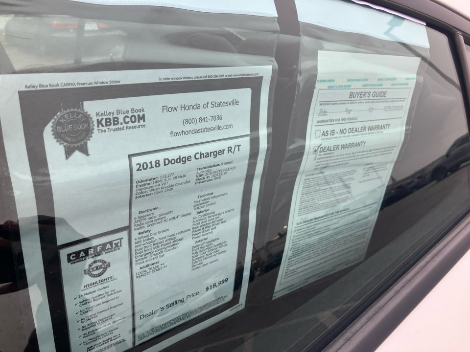 2018 Dodge Charger R/T RWD