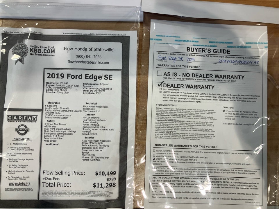 2019 Ford Edge SE