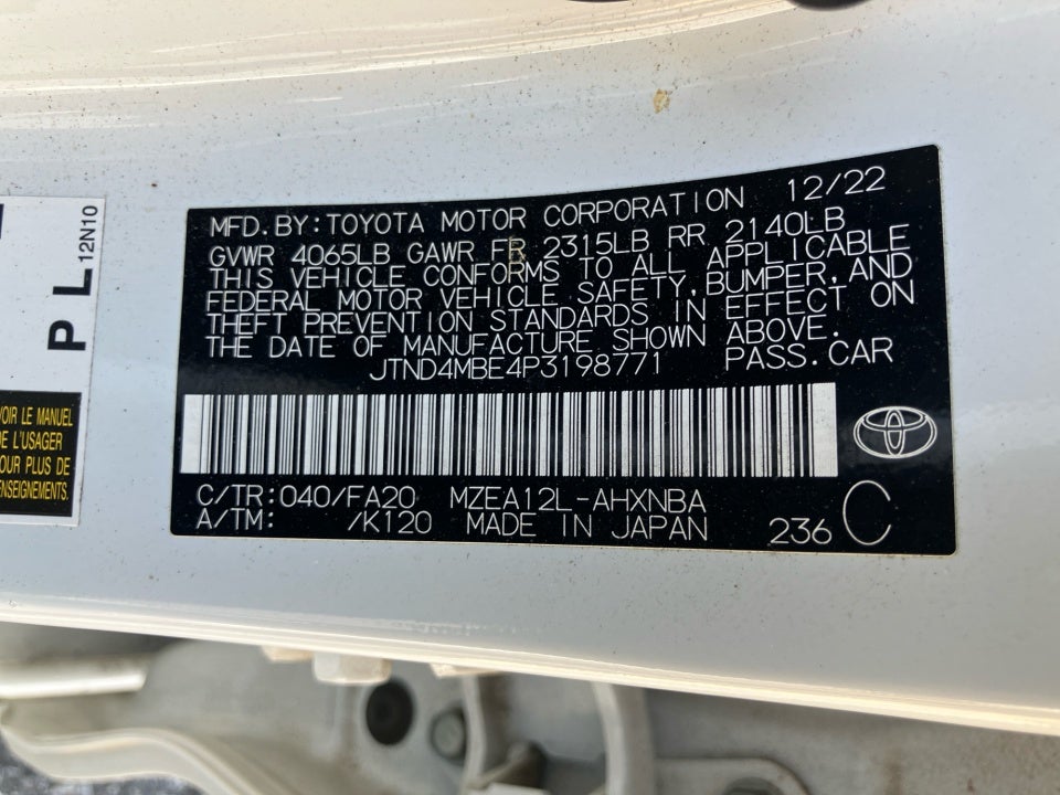 2023 Toyota Corolla Hatchback SE