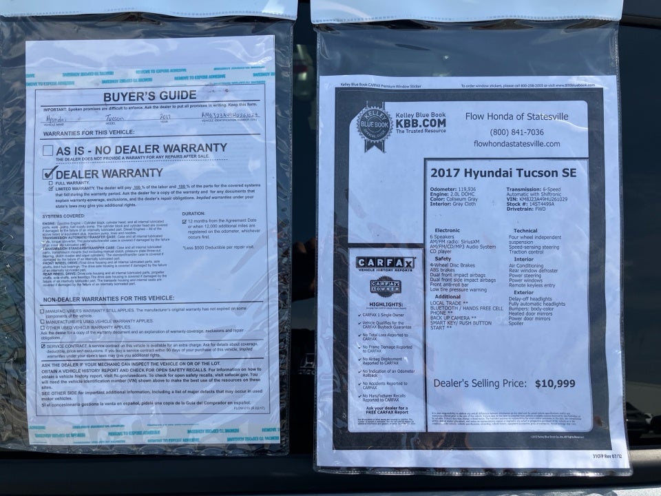 2017 Hyundai Tucson SE