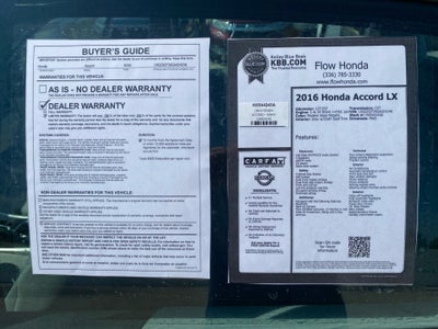 2016 Honda Accord LX
