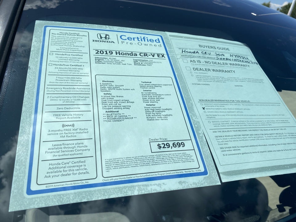 2019 Honda CR-V EX