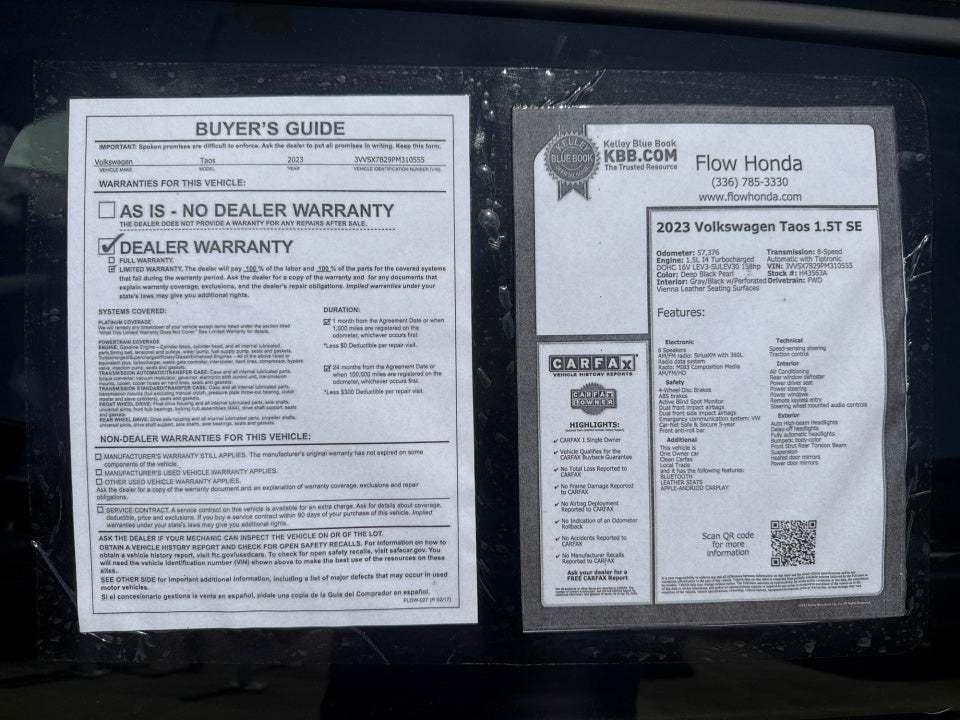 2023 Volkswagen Taos 1.5T SE
