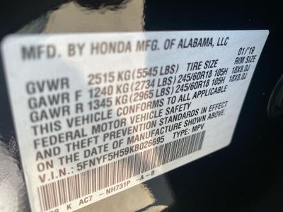 2019 Honda Pilot EX-L