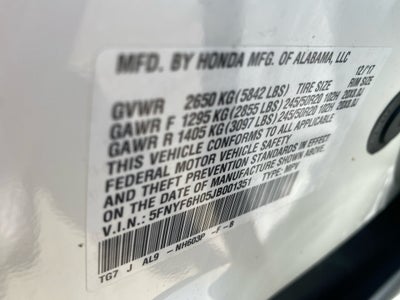 2018 Honda Pilot Elite