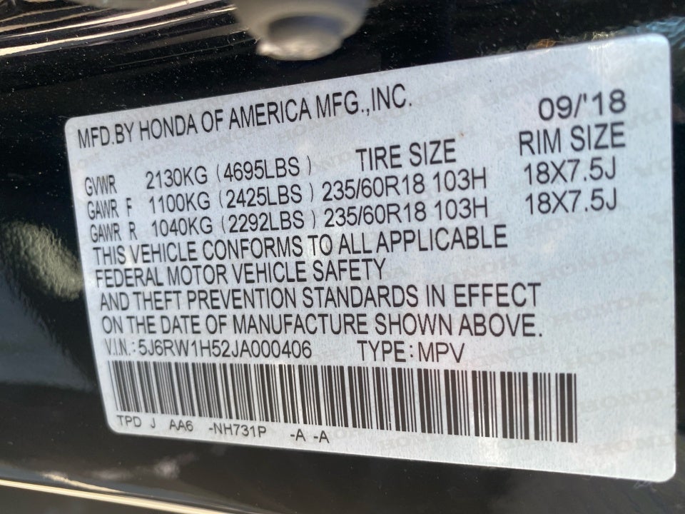 2018 Honda CR-V EX