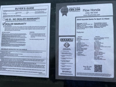 2018 Hyundai Santa Fe Sport 2.4L