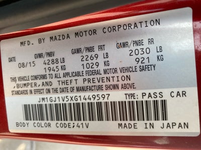2016 Mazda Mazda6 i Touring