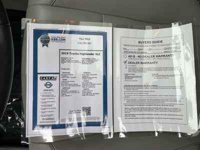 2019 Toyota Highlander XLE