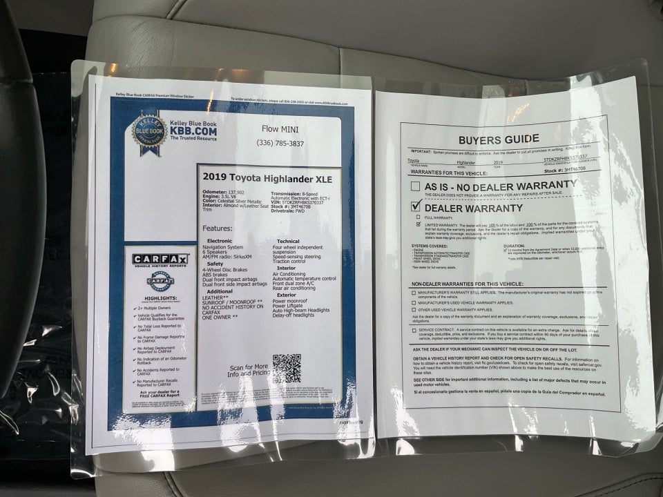 2019 Toyota Highlander XLE