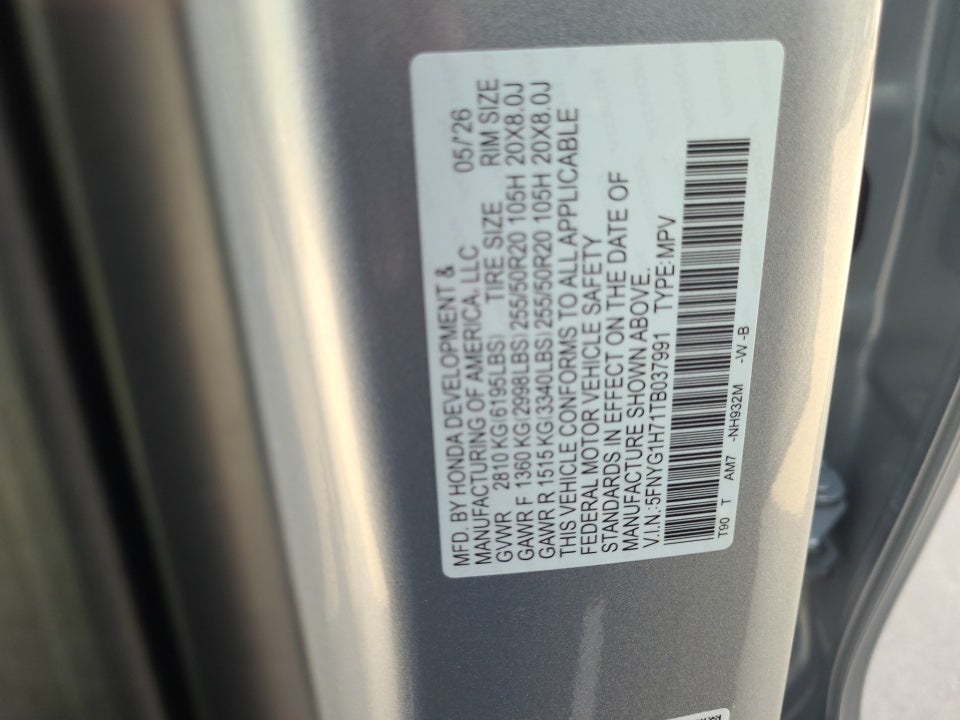 2026 Honda Pilot Touring
