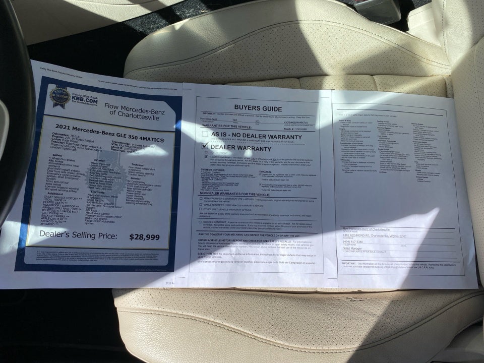 2021 Mercedes-Benz GLE 350 4MATIC®