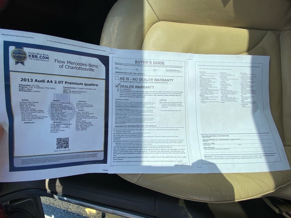 2013 Audi A4 Premium