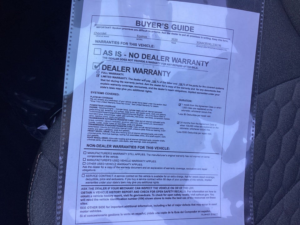 2020 Chevrolet Equinox LT