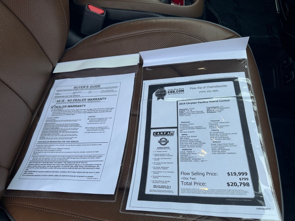 2019 Chrysler Pacifica Hybrid Limited