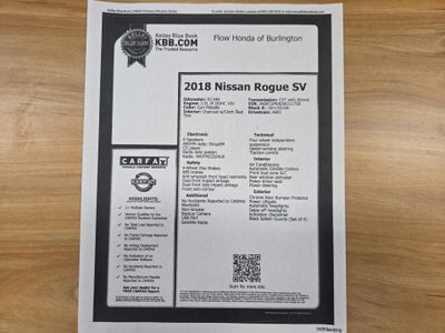 2018 Nissan Rogue SV