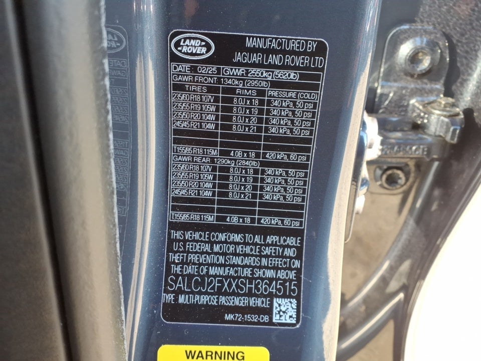 2025 Land Rover Discovery Sport S