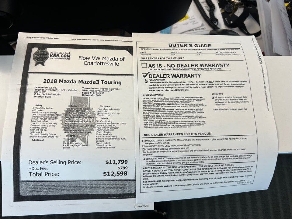 2018 Mazda Mazda3 Touring