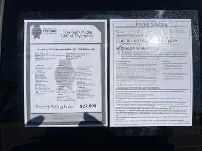 2024 RAM 1500 Tradesman Quad Cab 4x4 6'4" Box