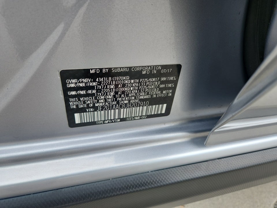 2018 Subaru Crosstrek 2.0i