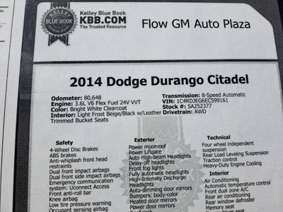 2014 Dodge Durango Citadel