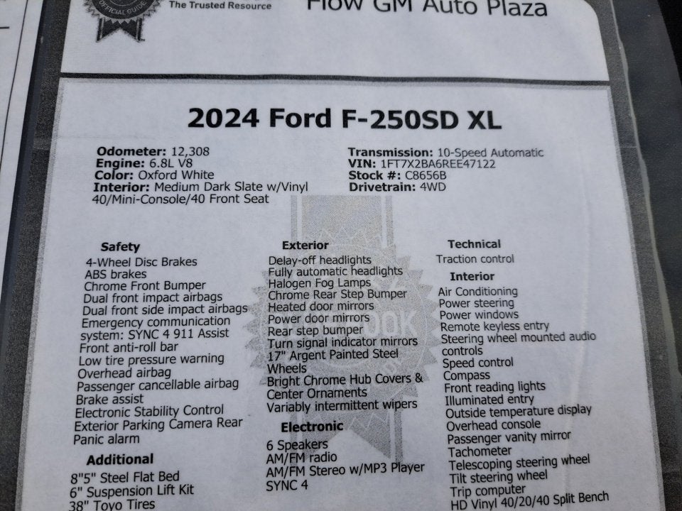 2024 Ford Super Duty F-250 SRW XL