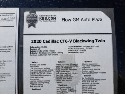 2020 Cadillac CT6-V 42TTVSPORT