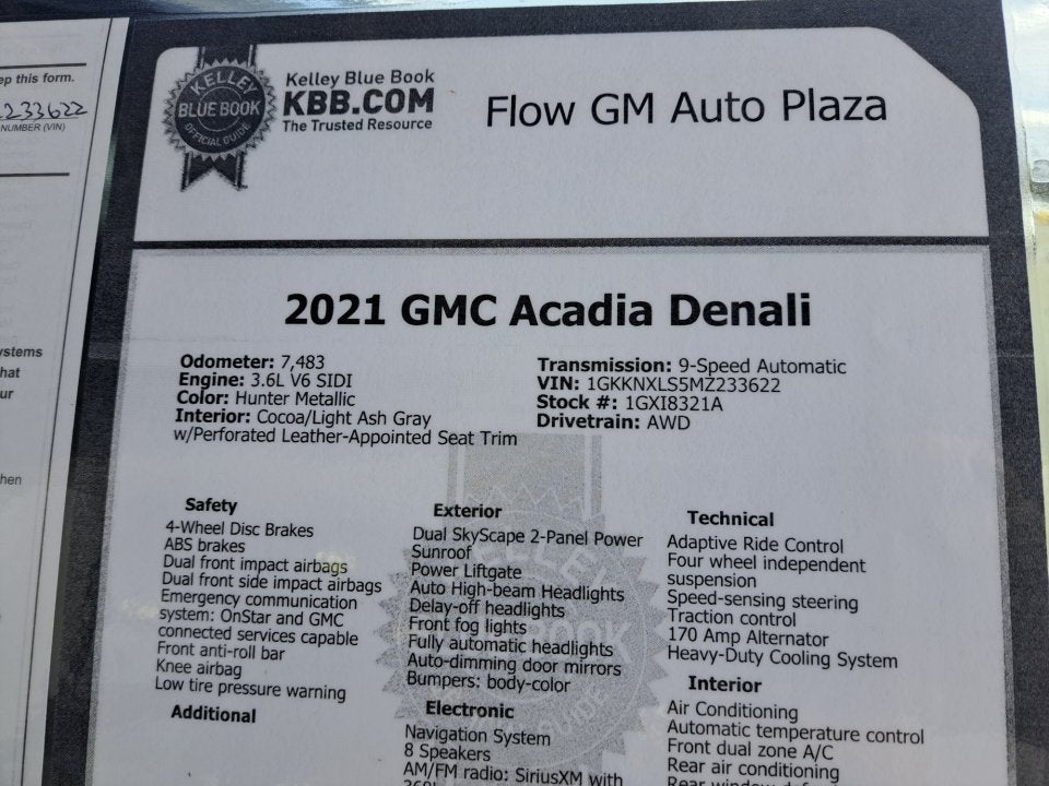 2021 GMC Acadia Denali