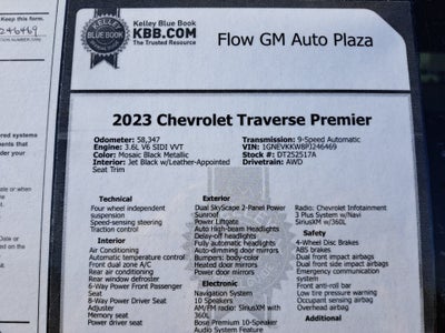 2023 Chevrolet Traverse Premier