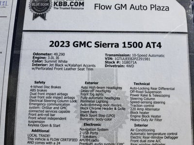 2023 GMC Sierra 1500 AT4