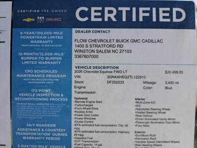 2026 Chevrolet Equinox LT