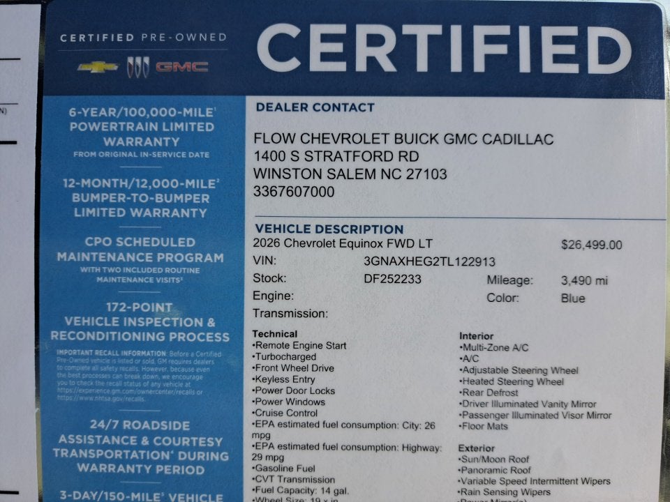 2026 Chevrolet Equinox LT