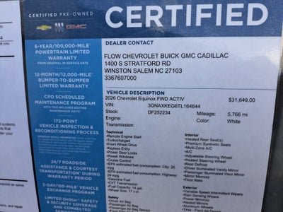 2026 Chevrolet Equinox ACTIV