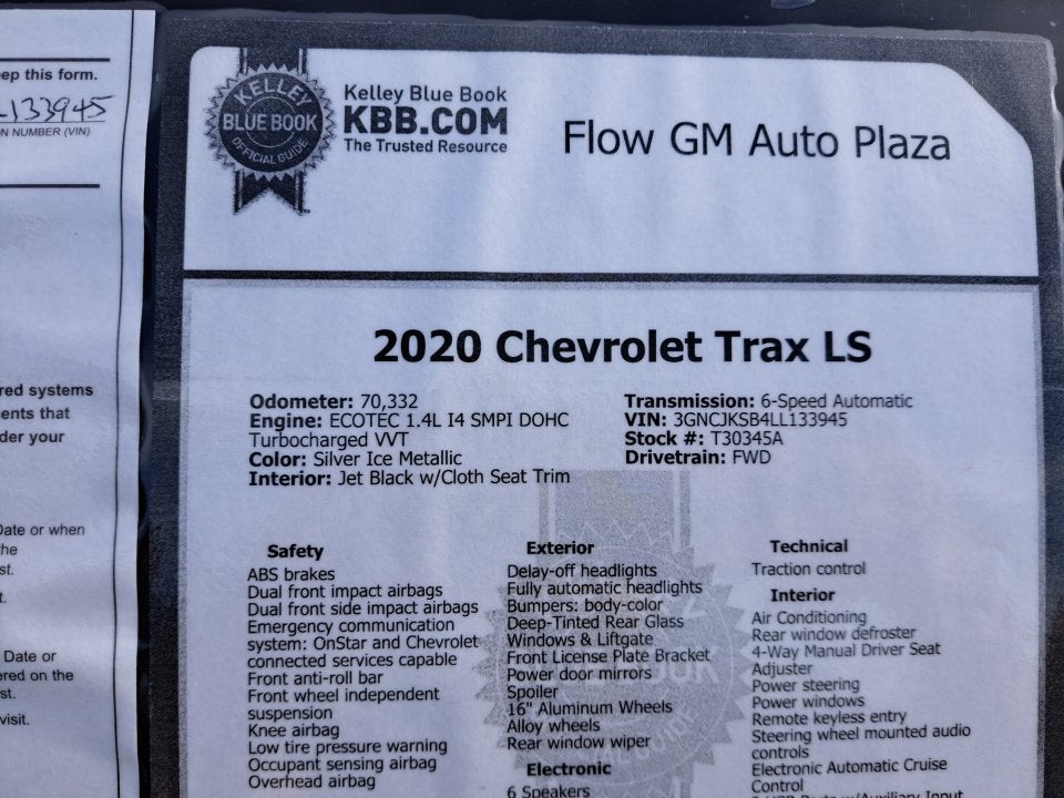 2020 Chevrolet Trax LS