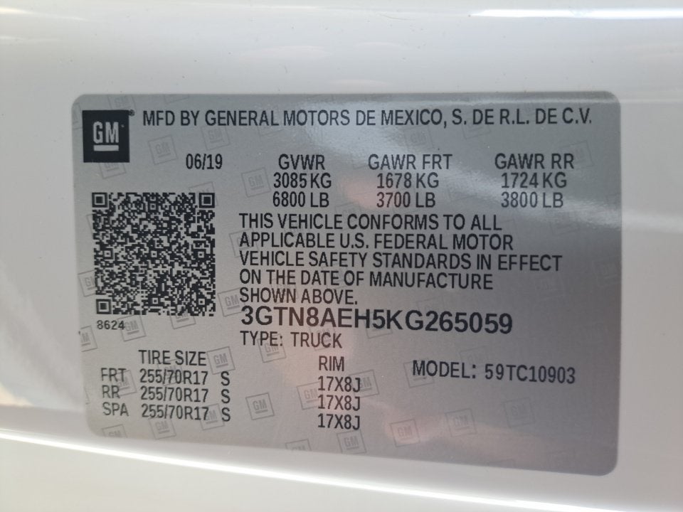 2019 GMC Sierra 1500 NA