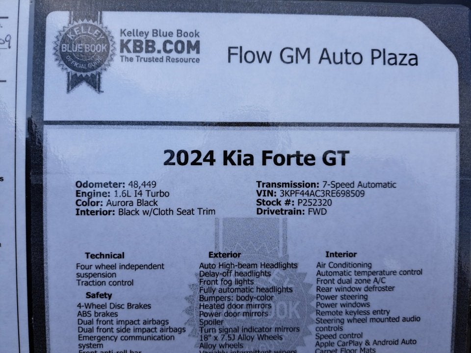 2024 Kia Forte GT