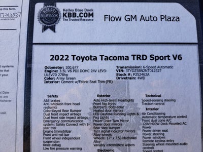 2022 Toyota Tacoma TRD Sport