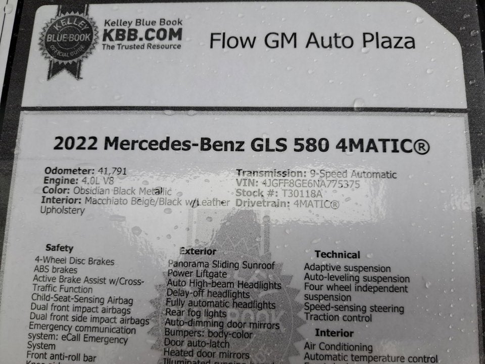 2022 Mercedes-Benz GLS GLS 580