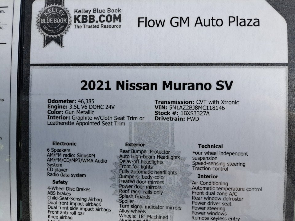 2021 Nissan Murano SV