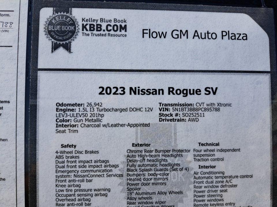 2023 Nissan Rogue SV Intelligent AWD
