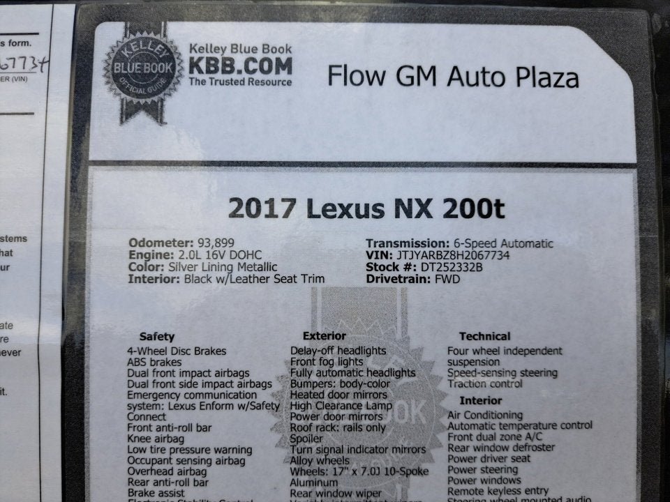 2017 Lexus NX NX Turbo