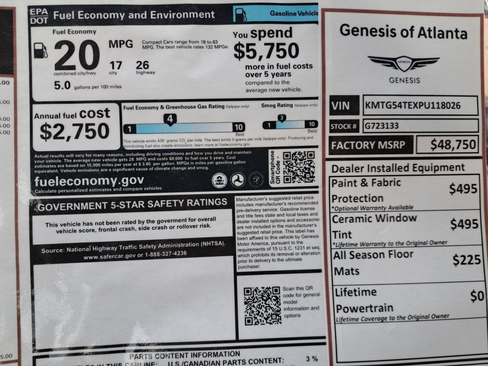 2023 Genesis G70 3.3T AWD