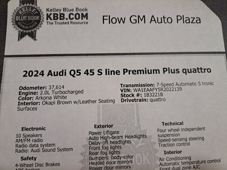 2024 Audi Q5 Premium Plus 45 TFSI S line quattro
