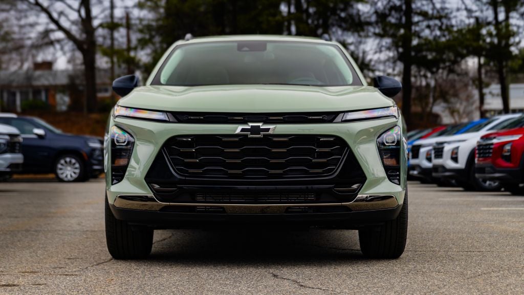 Green 2026 all-new Chevy Trax side profile