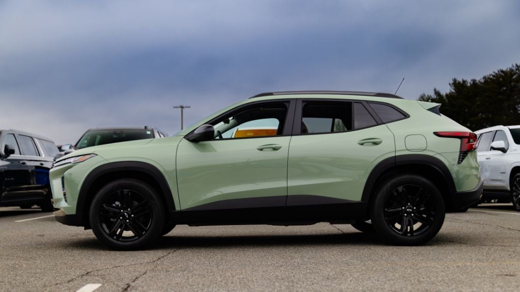 2026 Chevrolet Trax parked in lot at Flow Chevy in Winston-Salem, NC