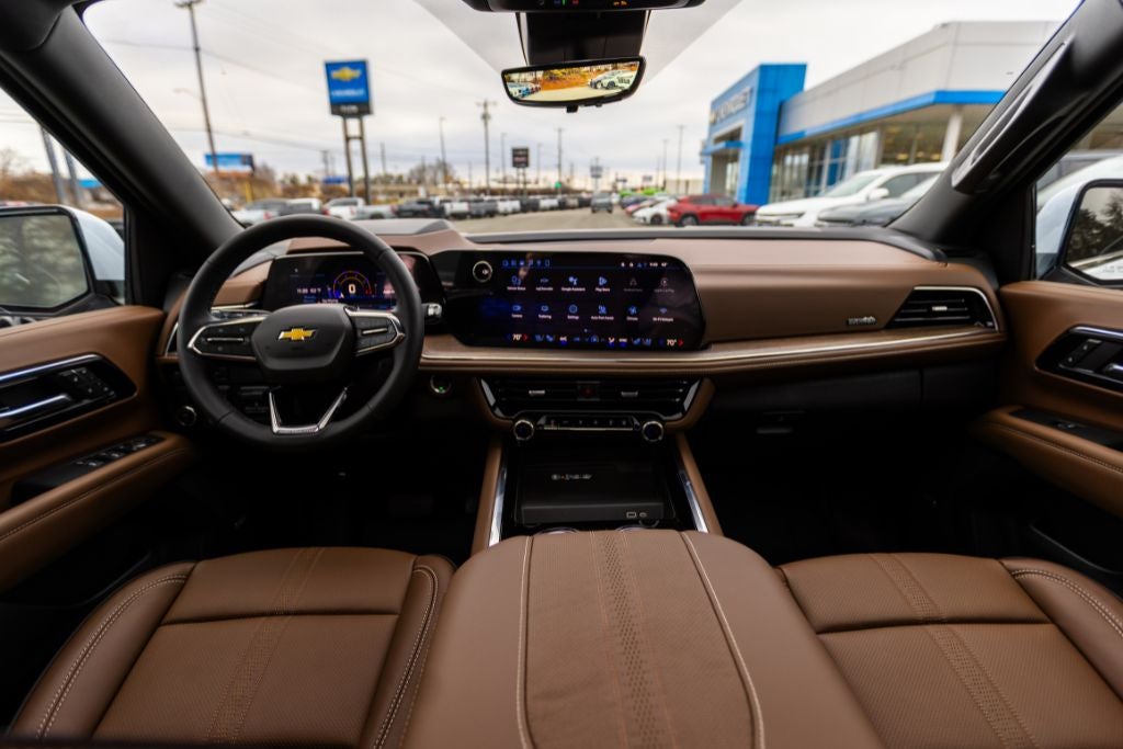 Chevy Winston-Salem test drive view from the interior of a 2026 Chevy Tahoe