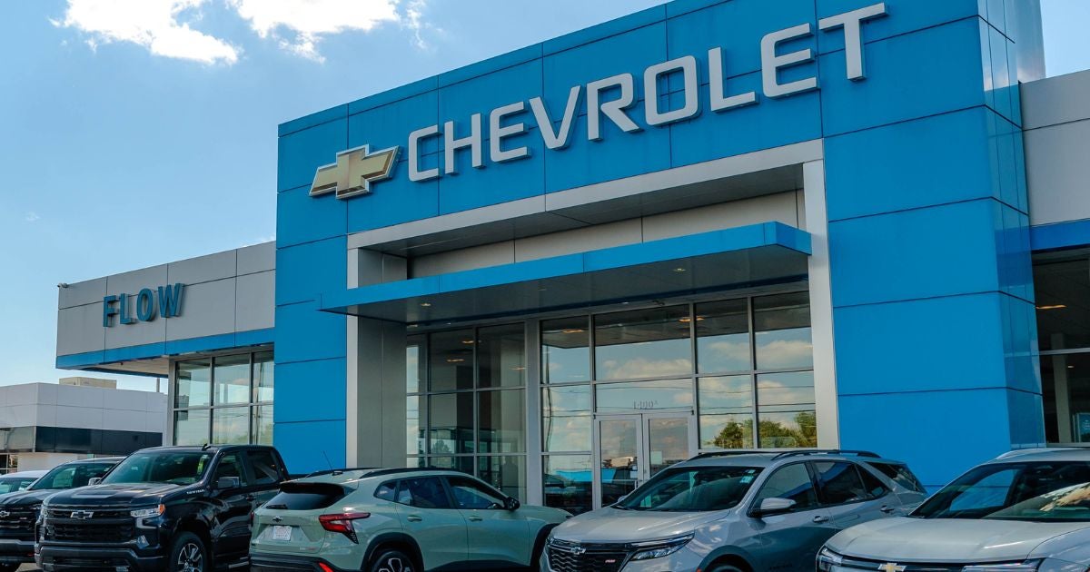 Outside of Flow Chevrolet dealership in Winston-Salem, NC near High Point, Kernersville and Greensboro
